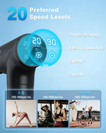 Cotsoco deep tissue back massager layout of nine interchangeable attachments including fork and bullet heads