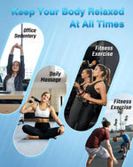 Cotsoco portable recovery massager being adjusted to high speed levels for intense athletic back pain relief