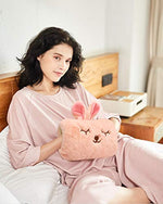 Milkycat plush bunny hot water bag with charging cable