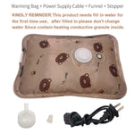 Side view of rechargeable bunny heating pad for cramps
