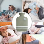Leak proof leak resistant stopper mechanism on the authentic USA imported hot water bottle.