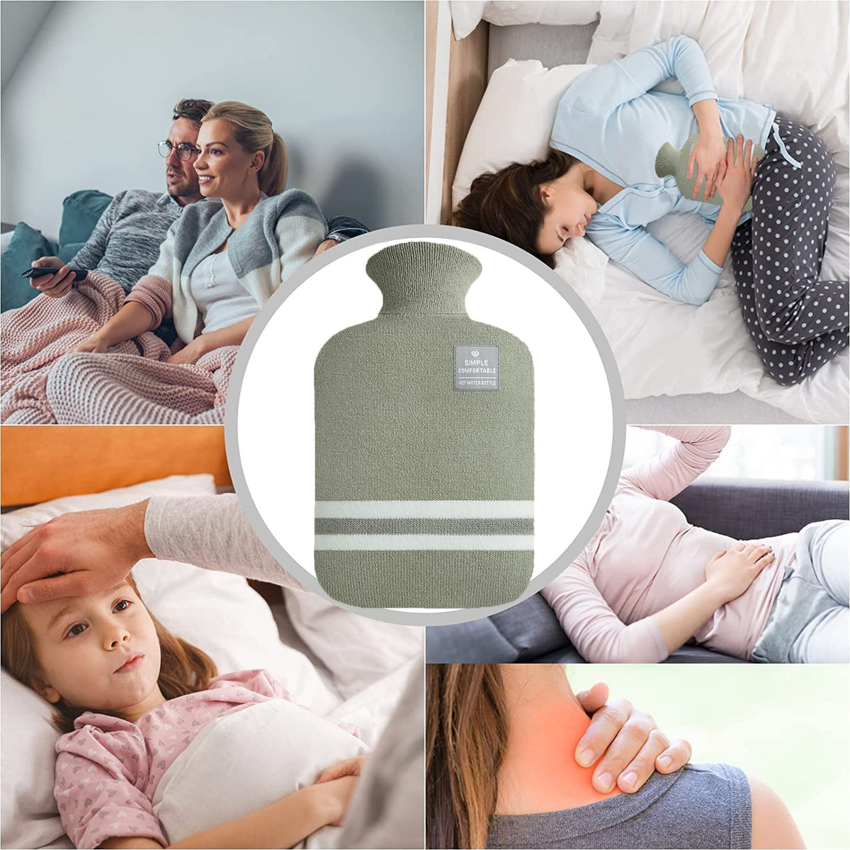 Leak proof leak resistant stopper mechanism on the authentic USA imported hot water bottle.