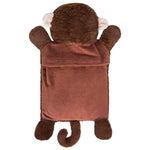 HomeTop hot and cold water bottle showing the soft texture of the animal cover