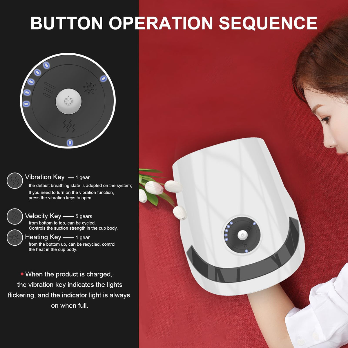 Xllent therapeutic hand massager inner chamber with soft fabric lining detail