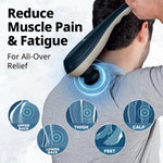Wahl 4290-300 therapeutic massager displaying the long handle reach for lower back and neck pain relief.