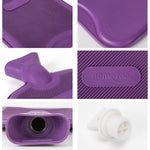 2 liter rubber hot water bottle with soft fox cover