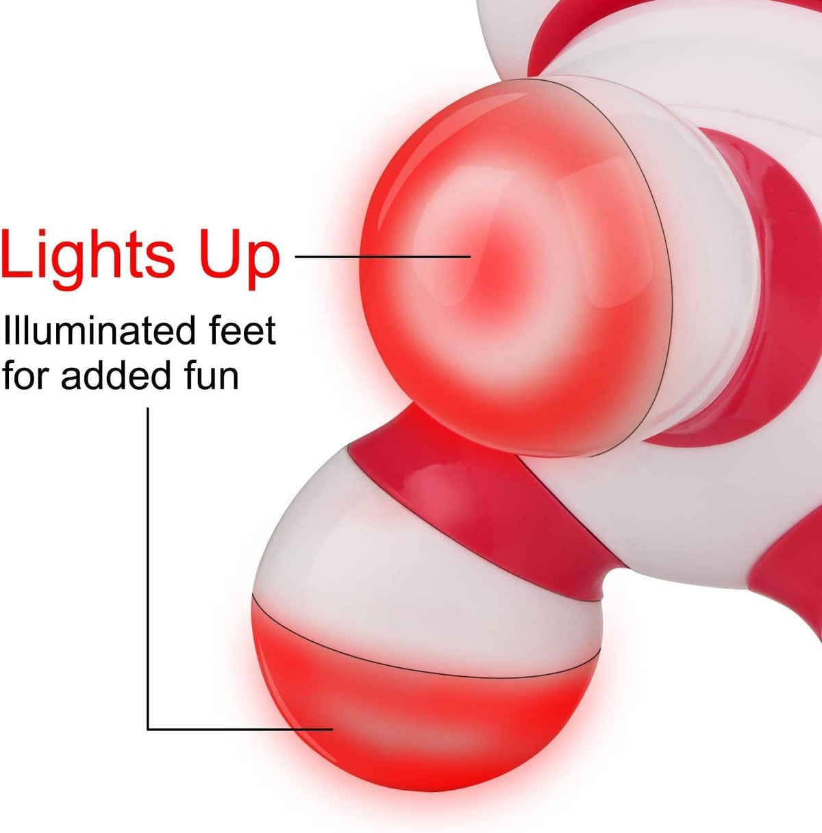 Cotsoco portable vibrating massager being held in hand demonstrating the ergonomic easy hand grip.