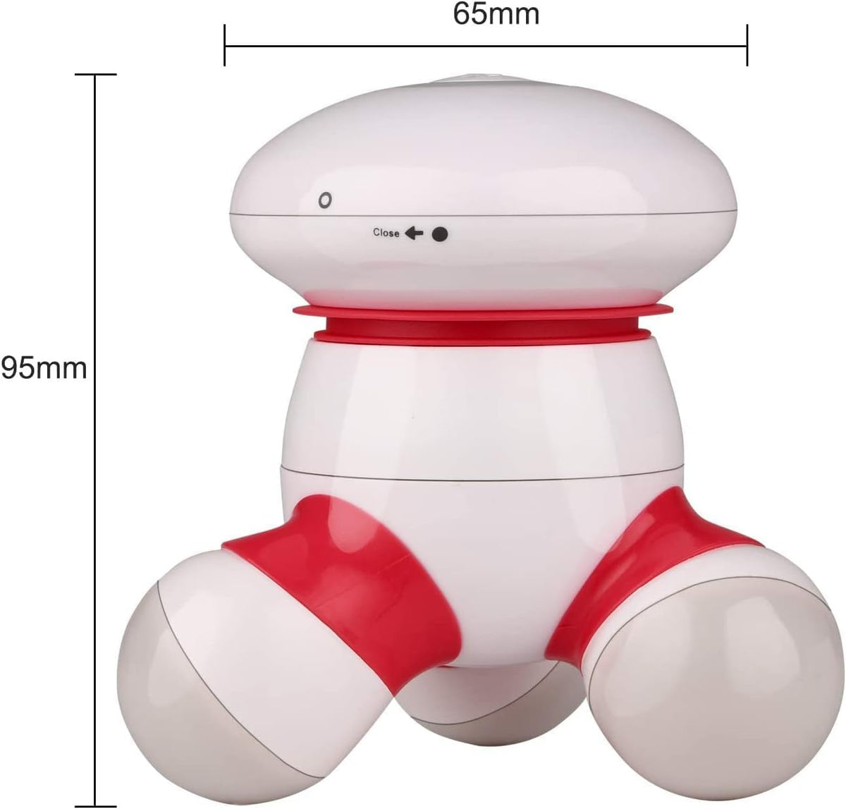 Cotsoco cordless vibrating massager applied to the neck area demonstrating localized muscle stress relief.