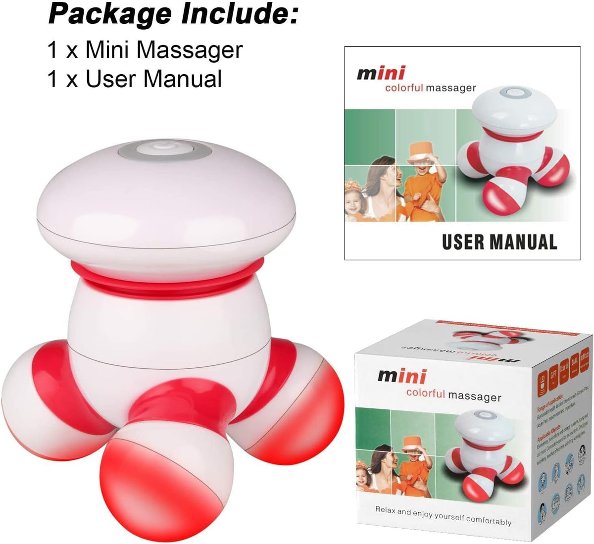 Cotsoco small muscle electric massager package showing the sleek battery-powered design for portable use.