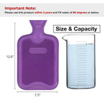 HomeTop 2 liter rubber water bottle with removable plush bear cover