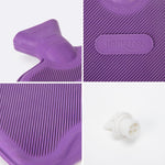 Close up of soft plush teddy bear cover for HomeTop water bottle