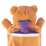 Side profile of HomeTop stuffed animal hot water bottle