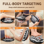 VTT multi-mode personal massager showing the built-in rechargeable battery charging port and power switch