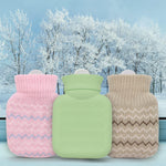 Photken imported premium wellness hot water bottle placed safely on a flat surface showing size proportions.