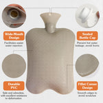Close up view of the honeycomb textured removable soft plush cover with built in hand pouch