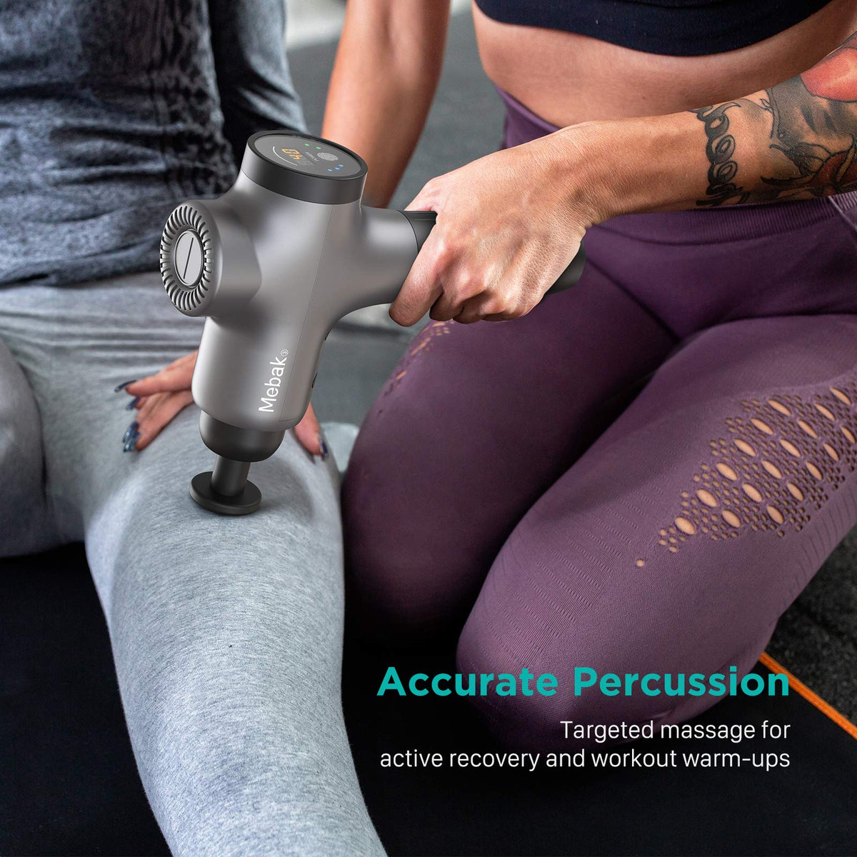 Mebak 3 body recovery massager package contents including charging cable and attachments setup