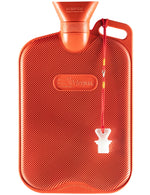 Close up view of Peterpan leakproof second generation stopper attached to a red lanyard cap