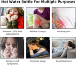 Authentic imported two liter rubber hot water bottle for full body heat therapy