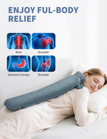 Imported two liter hot water bottle showcasing the skin friendly soft knitted insulation sleeve.