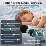Arboleaf smart pressure adaptive massager head close up demonstrating the high quality washable silicone attachment designed for deep tissue recovery.