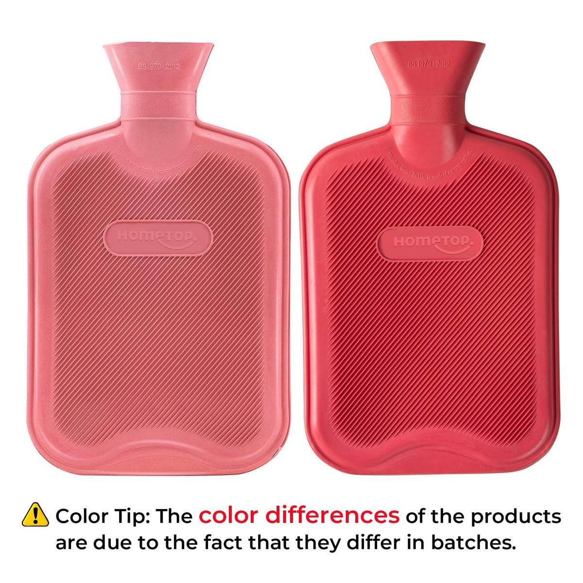 HomeTop hot and cold therapy water bottle side profile