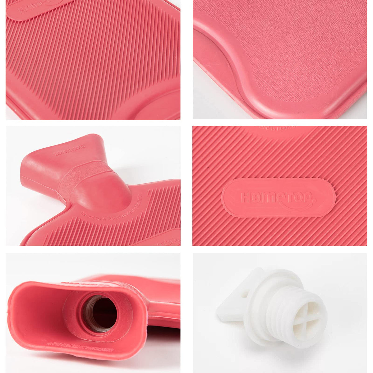 HomeTop hot water bottle being used for back pain relief