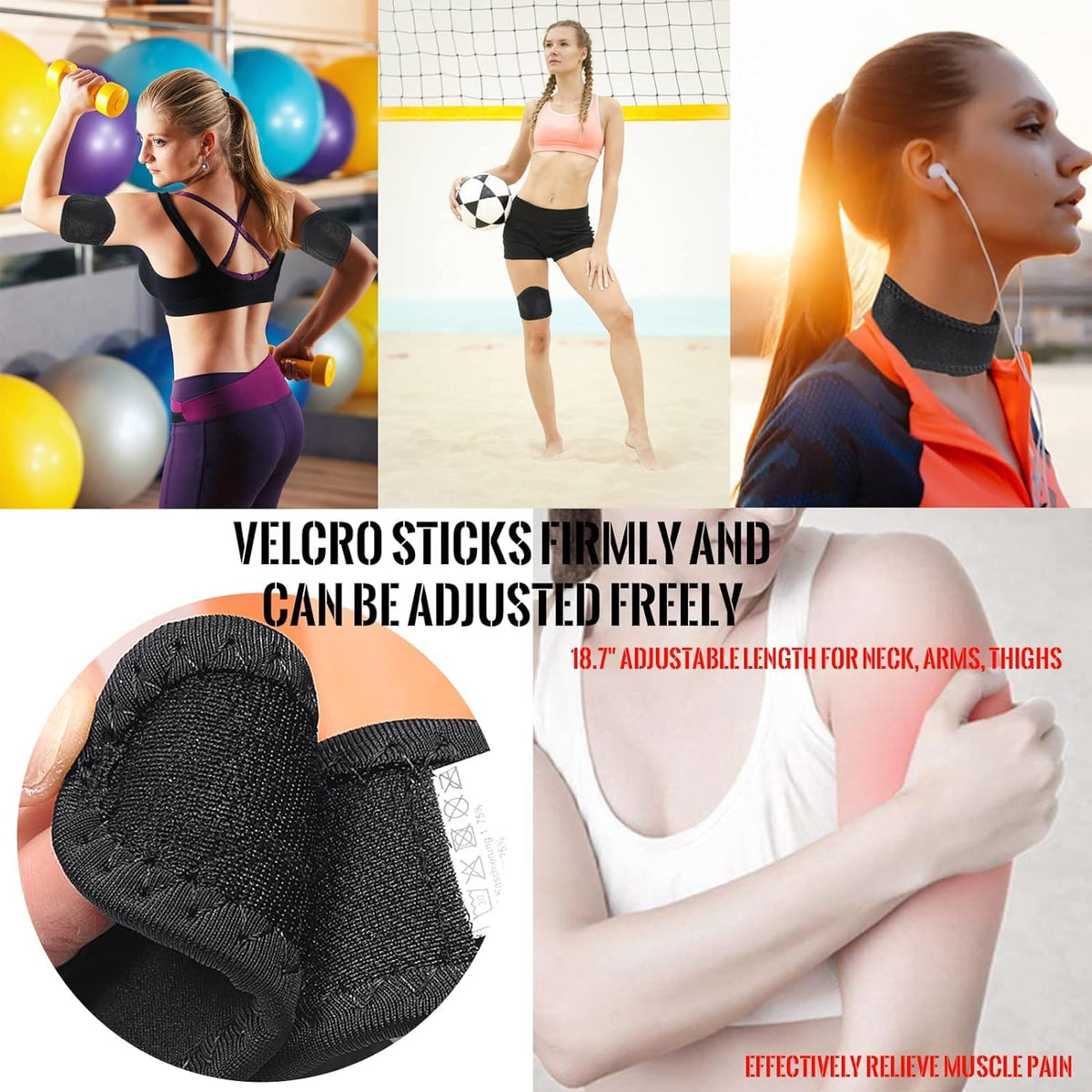 Breathable neoprene material texture of the magnetic neck brace