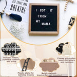 Soft cotton baby bodysuit with footprints text from the Ink Trendz reveal kit.