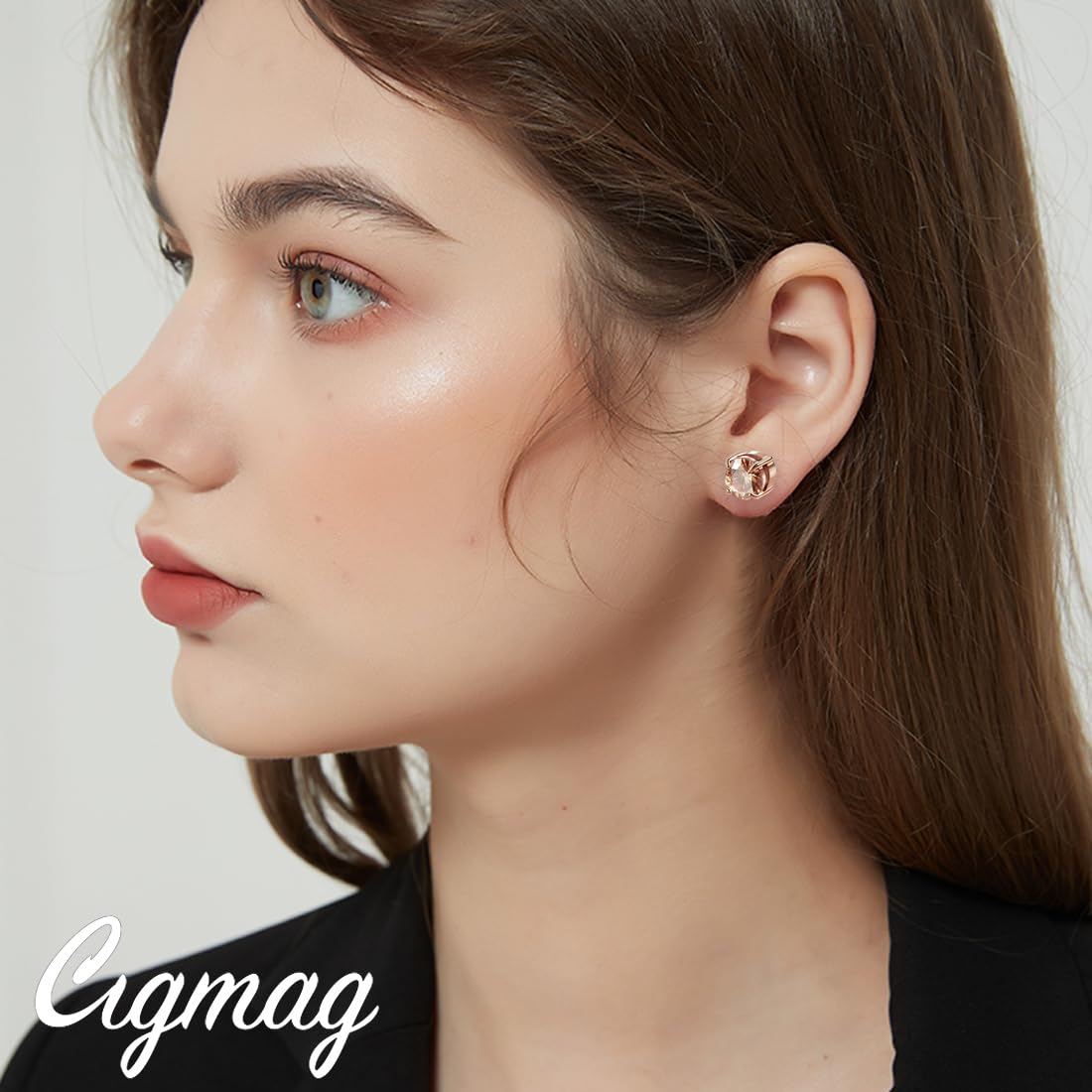Stainless steel magnetic earrings for unpierced ears