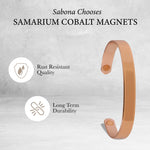 Side profile of Sabona pure copper bracelet