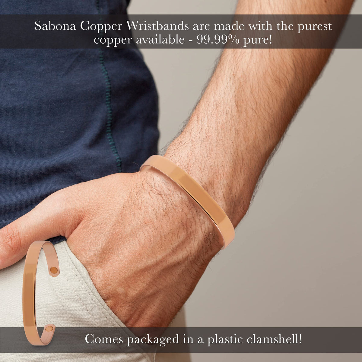 Authentic Sabona original copper magnetic wristband packaging