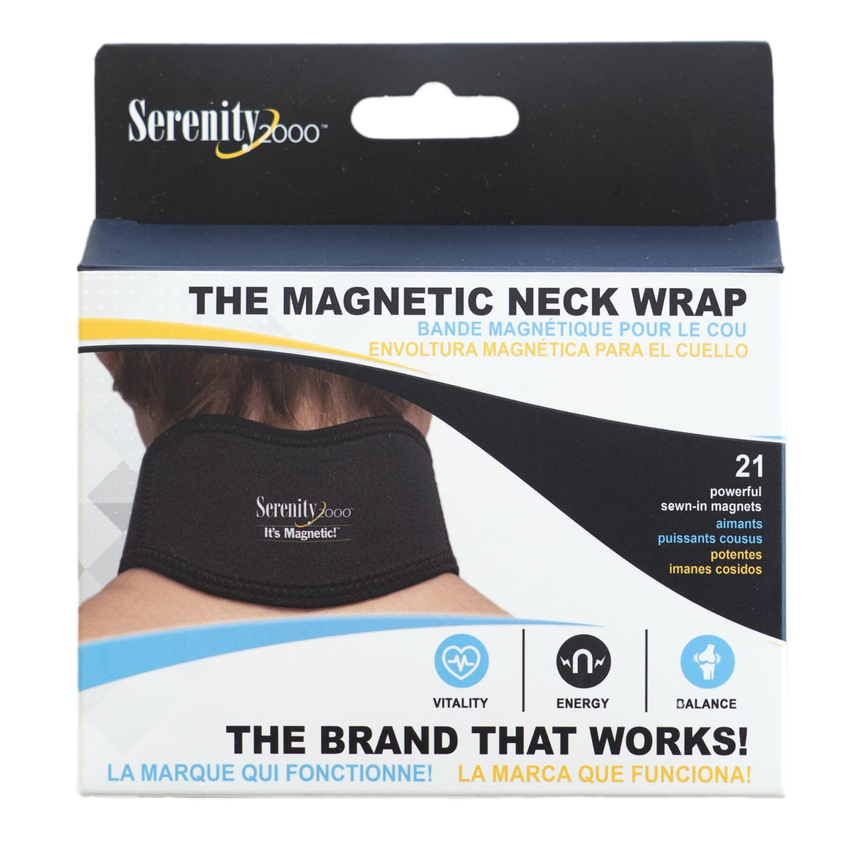 Serenity2000 magnetic wrap displayed on packaging