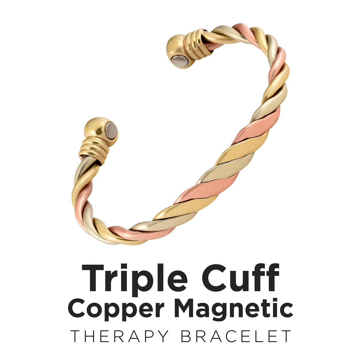 MagnetJewelryStore Copper Bangle with high power magnets