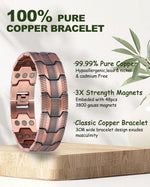 MagEnergy magnetic bracelet with matching copper ring