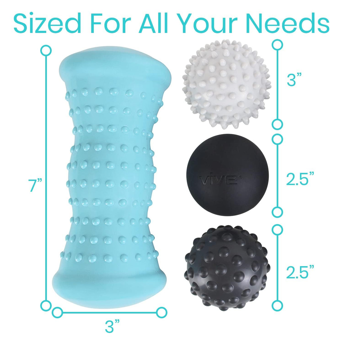 Hot and cold therapy massage ball set being frozen for inflammation reduction