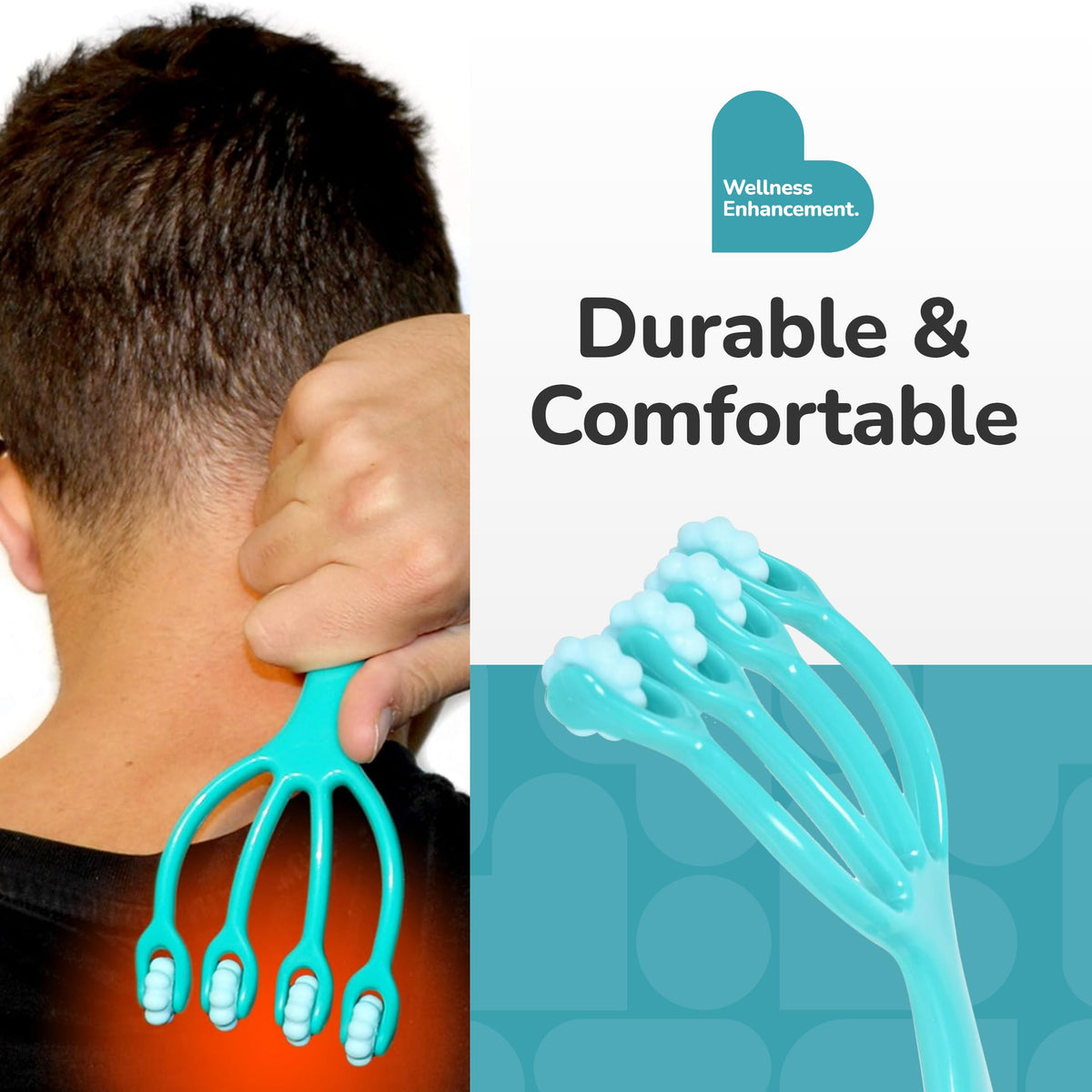 BioSwiss deep tissue trigger point tool close up view of durable pvc nodes