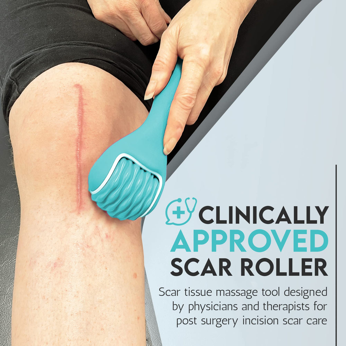 Silicone ice massage roller for reducing swelling and post operative soreness