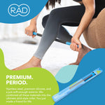 Authentic USA imported RAD Rod packaging illustrating the nineteen plus muscle uses.