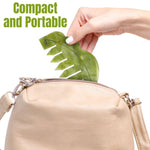 Ergonomic water drop design jade comb for acupressure massage