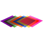 Transparent cellophane film sheets for arts and crafts projects