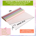 Close up of colorful transparent cellophane rolls for DIY crafts.