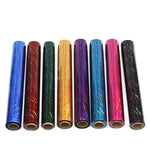 Roll of extra wide blue decorative cello film for crafts