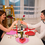 QZYL valentines day party supplies showing oil resistant surface test