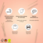 Sugar free vegan mouth refreshing toothpicks collection close up view