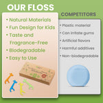 Plastic free organic dental flossers for children lifestyle shot