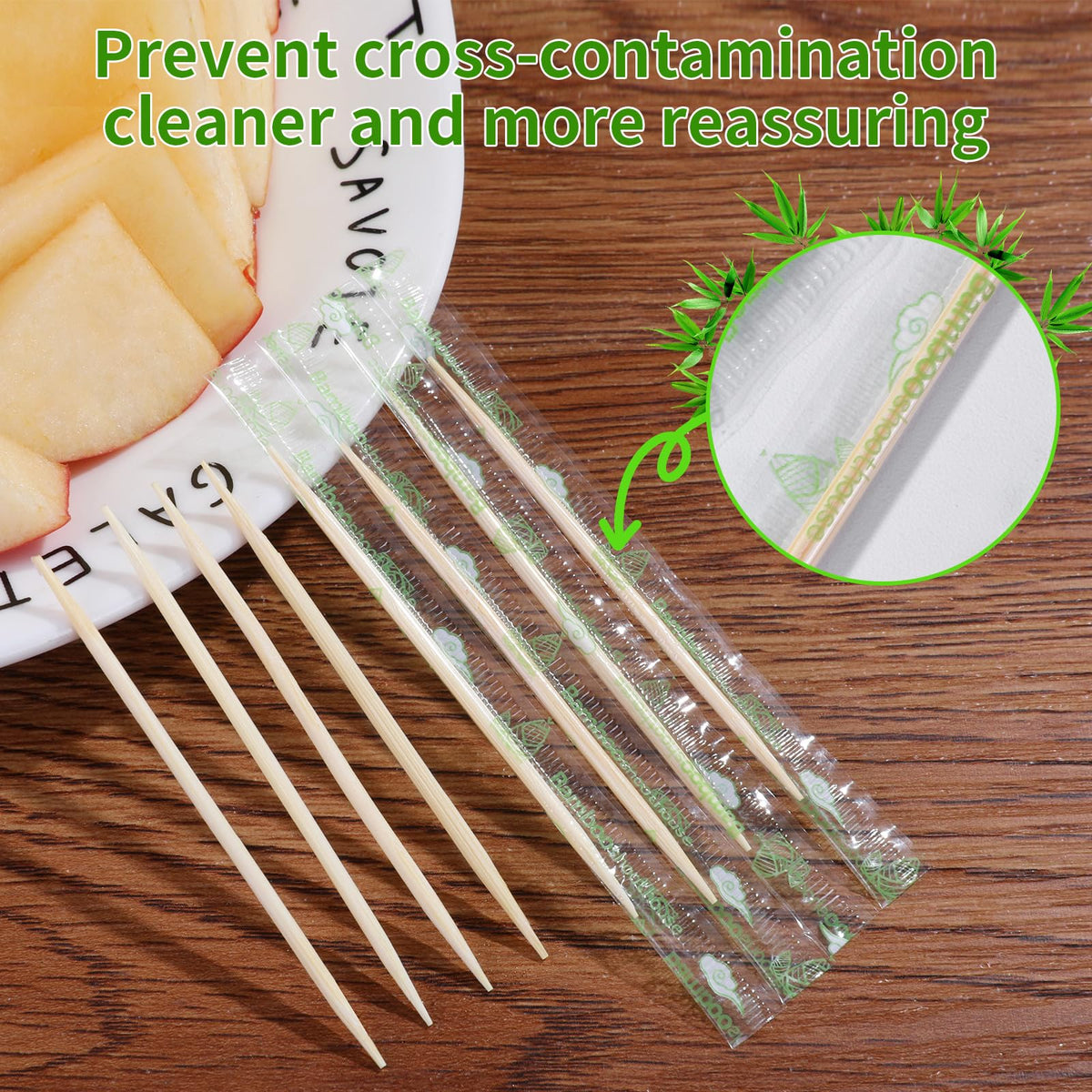 Amrankuo sanitary wrapped toothpicks 5000 count packaging showcase