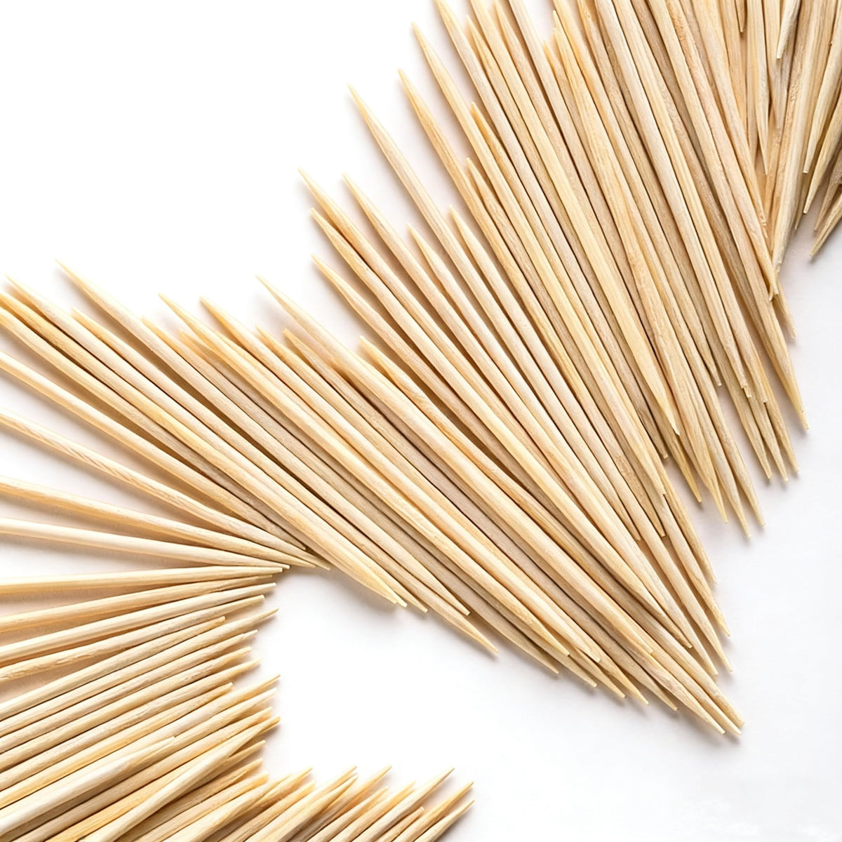 Compact toothpick holder with flip top lid open for one handed access