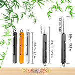 Phowedaer reusable pocket toothpick attached to a keychain for everyday carry utility