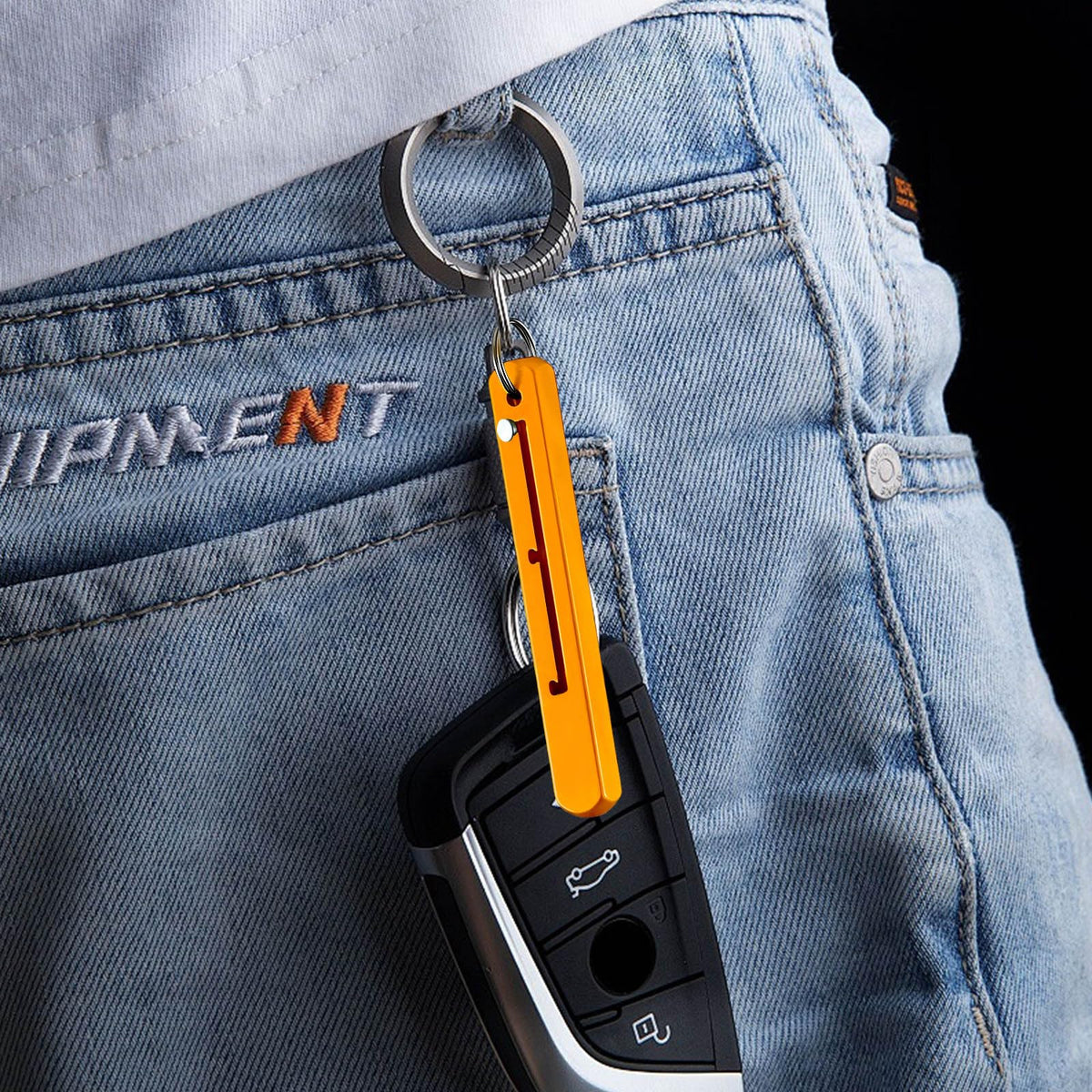 Phowedaer premium metal toothpick keychain set packaged and ready for travel use