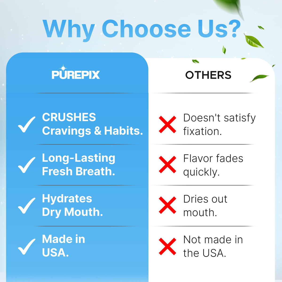 Natural plant extract infused toothpicks for managing tobacco cravings lifestyle display